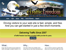 Tablet Screenshot of etrafficfreedom.com